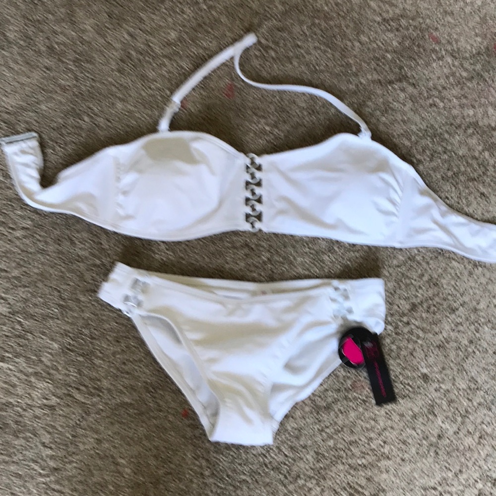 Brand new with tags white bikini